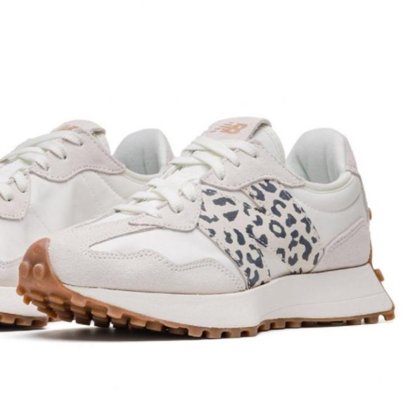 New Balance 327 Animal Print Logo Casual Women Sneakers Sea Salt Leopard  5.5 - Picture 12 of 15